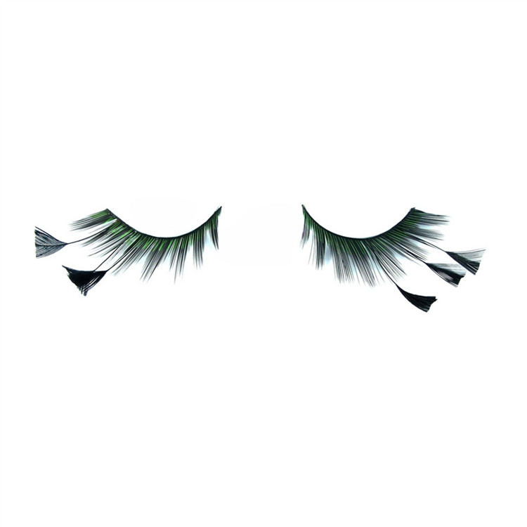 Premium natural feather false eyelashes Y-7